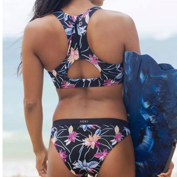 Roxy Other - NWT Roxy Active Crop Bikini Top and Belted Bottoms Large
